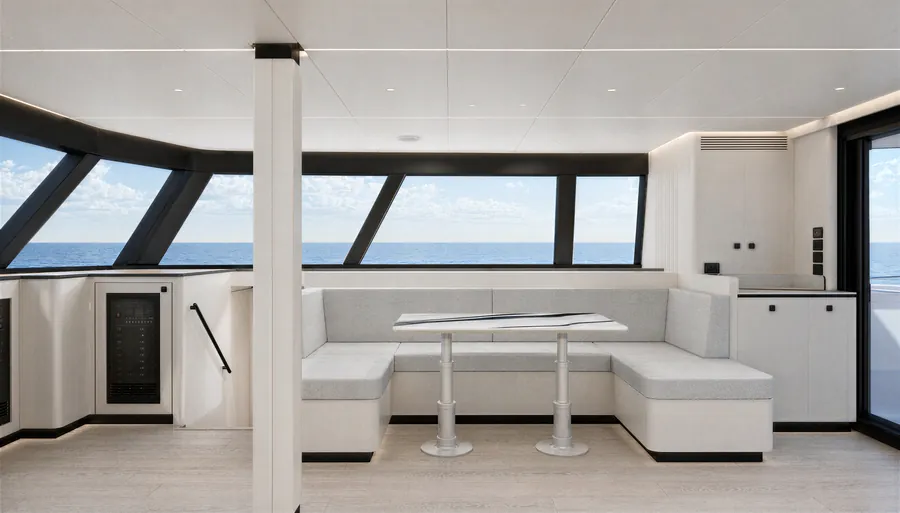 Alabaster galley, starboard