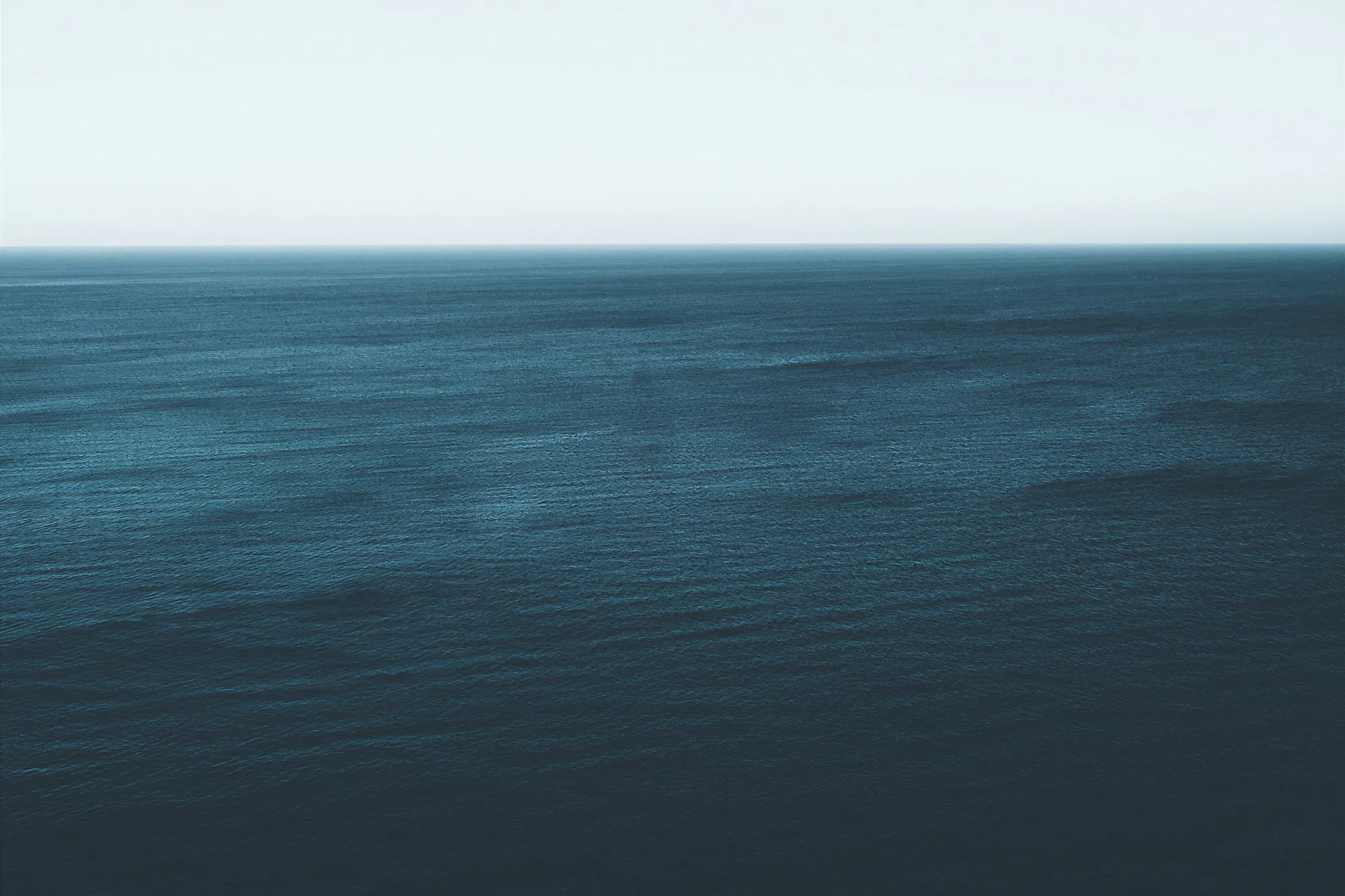 Open sea to the horizon