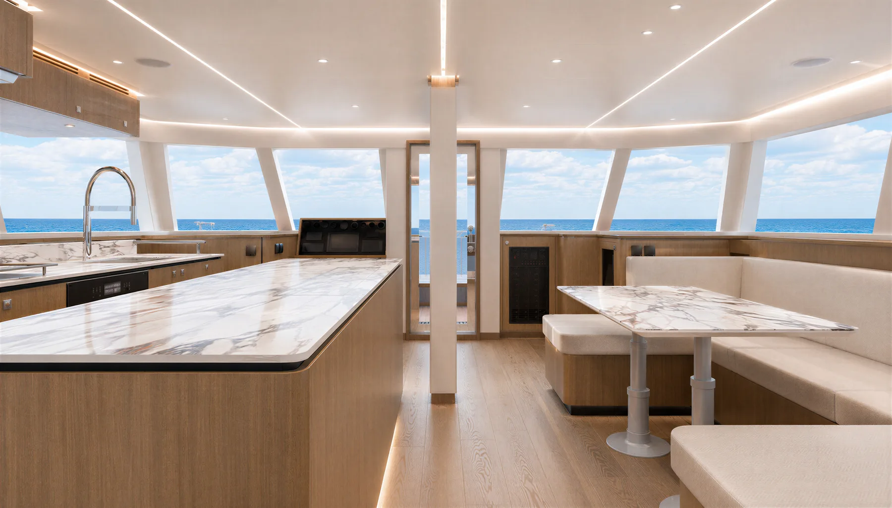 sv60 — Sable — galley and salon, forward