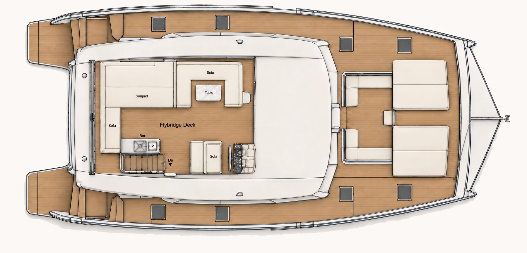 v62 flybridge deck plan